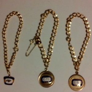 Collectable Charm Bracelets Necklace General Tel Gold Jewelry 4 Pieces 1 Diamond